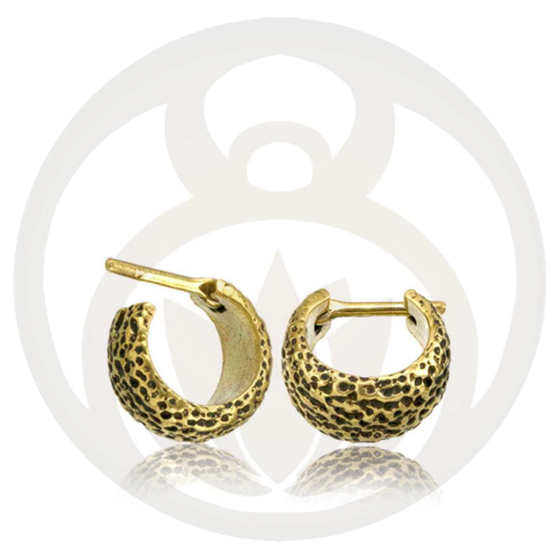 Ohrringe Almina Gold Muster