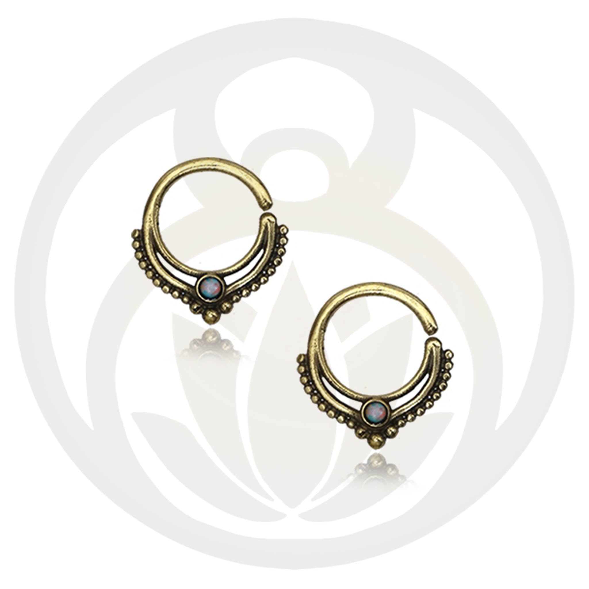 Septum filigree opal pattern