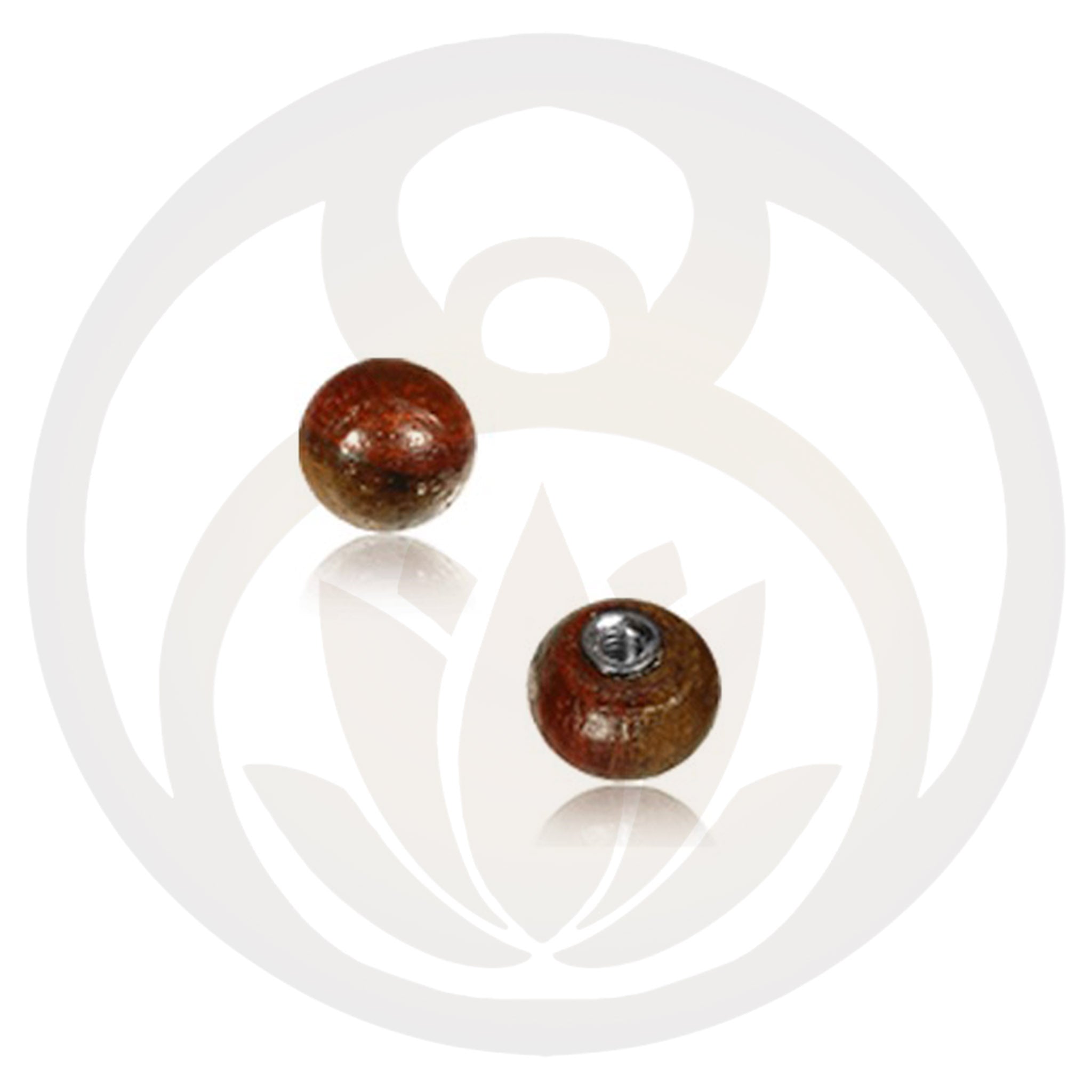 Dark tamarind wood locking ball