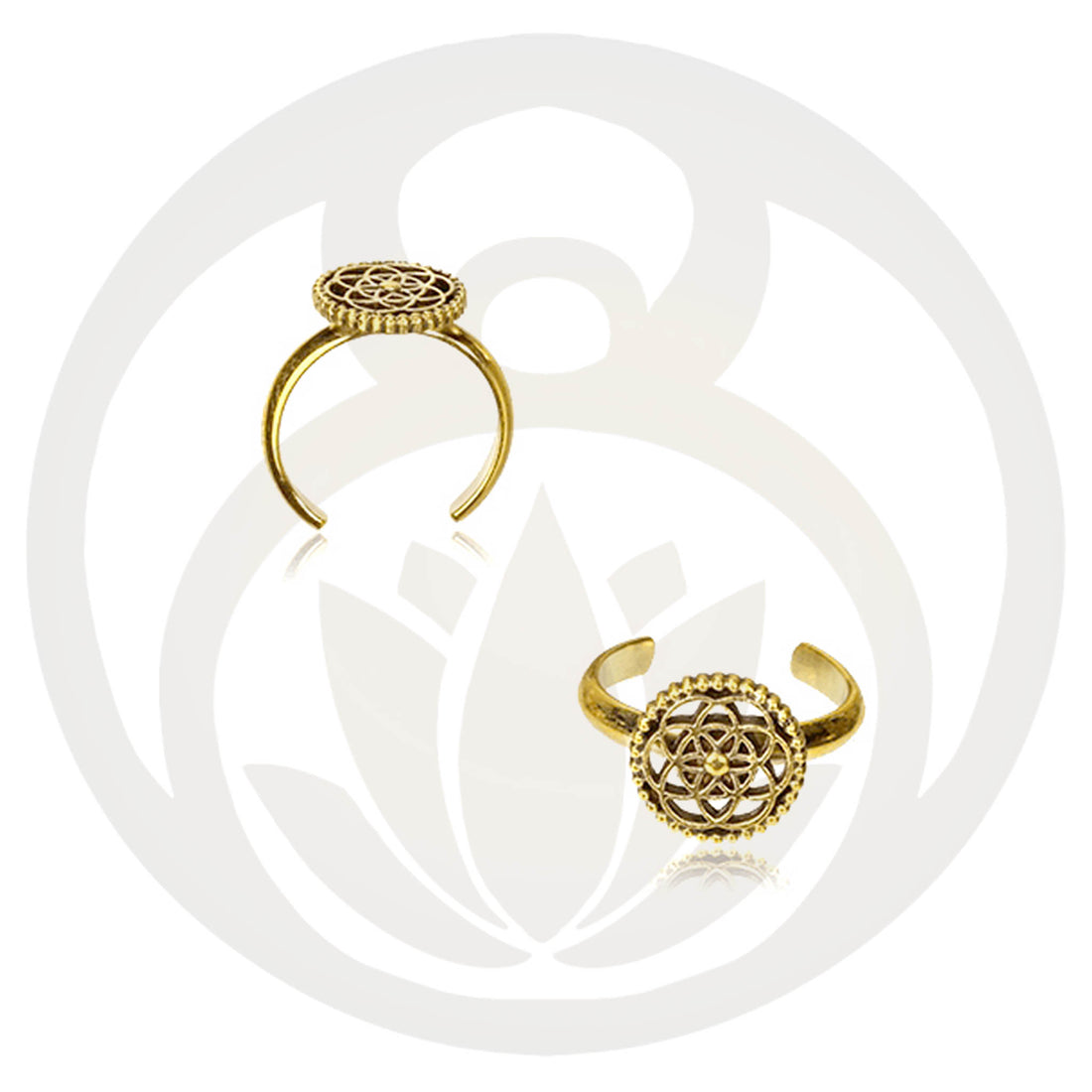  Toe Ring Flower of Life